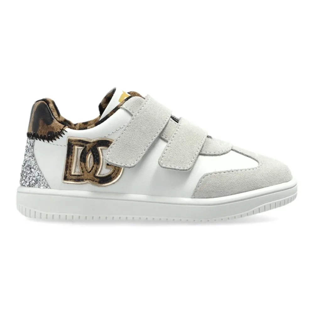 Sportschuhe mit Logo und schimmernden Applikationen>Dolce & Gabbana Sale