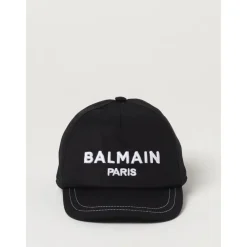 Stilvolle Bestickte Baseballkappe>Balmain