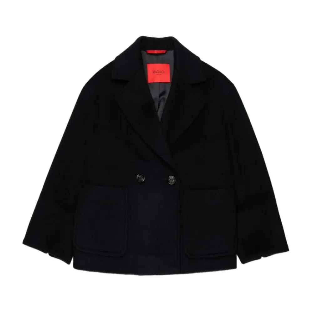 Stilvoller Nero Mantel AW25>Max & Co Clearance