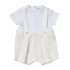 Stilvolles Baby-Outfit-Set mit Hosenträgern>Emporio Armani Outlet