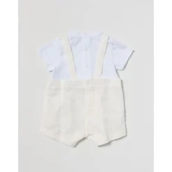 Stilvolles Baby-Outfit-Set mit Hosenträgern>Emporio Armani Outlet