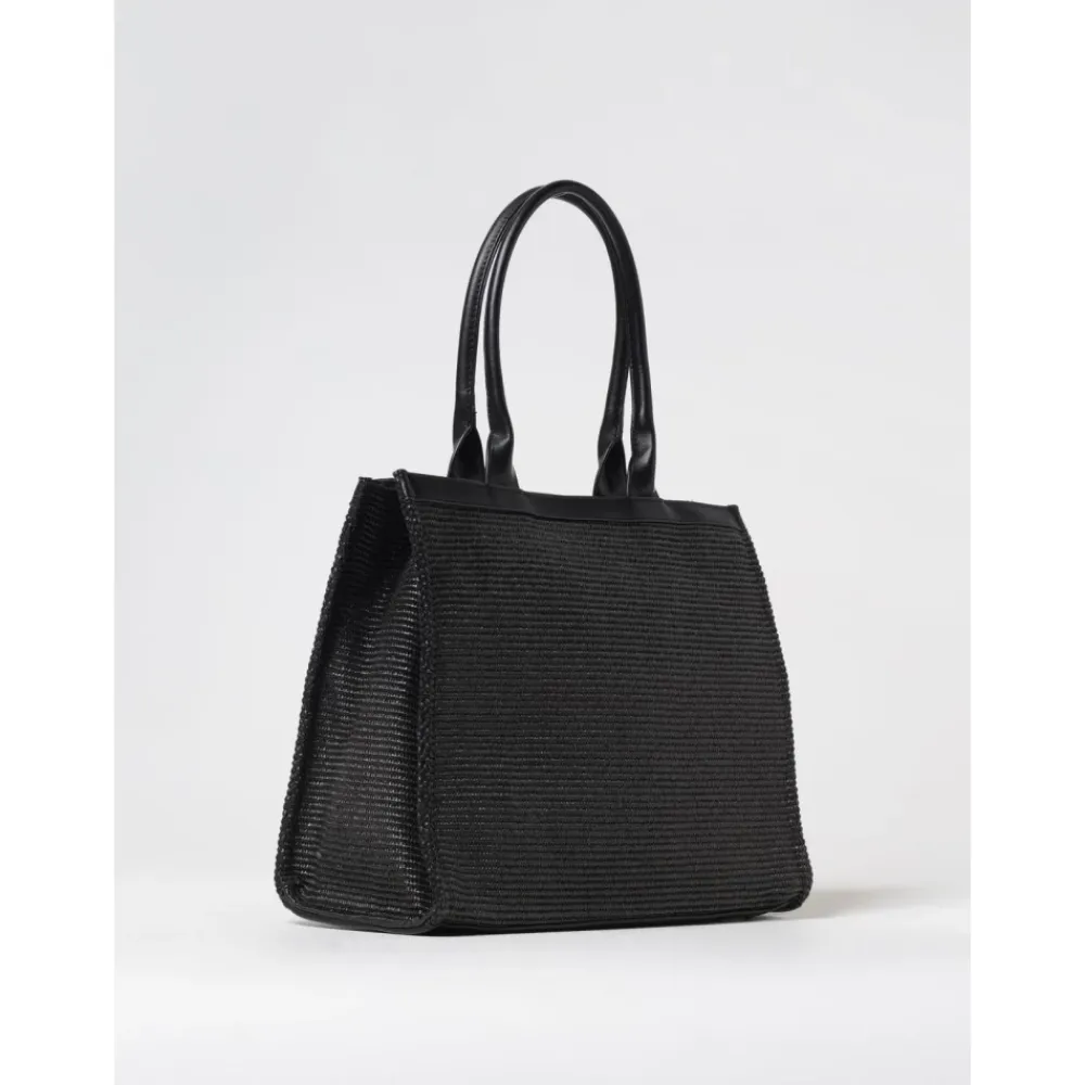 Strukturierte Stroh-Tragetasche>MSGM Outlet