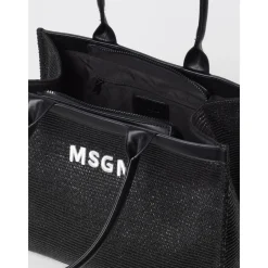 Strukturierte Stroh-Tragetasche><noscript><img width=