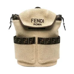 Stylischer Raffia-Rucksack mit Kordelzug>Fendi Best