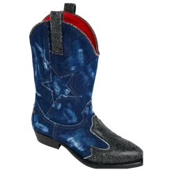Super Star Denim Texan Boots><noscript><img width=