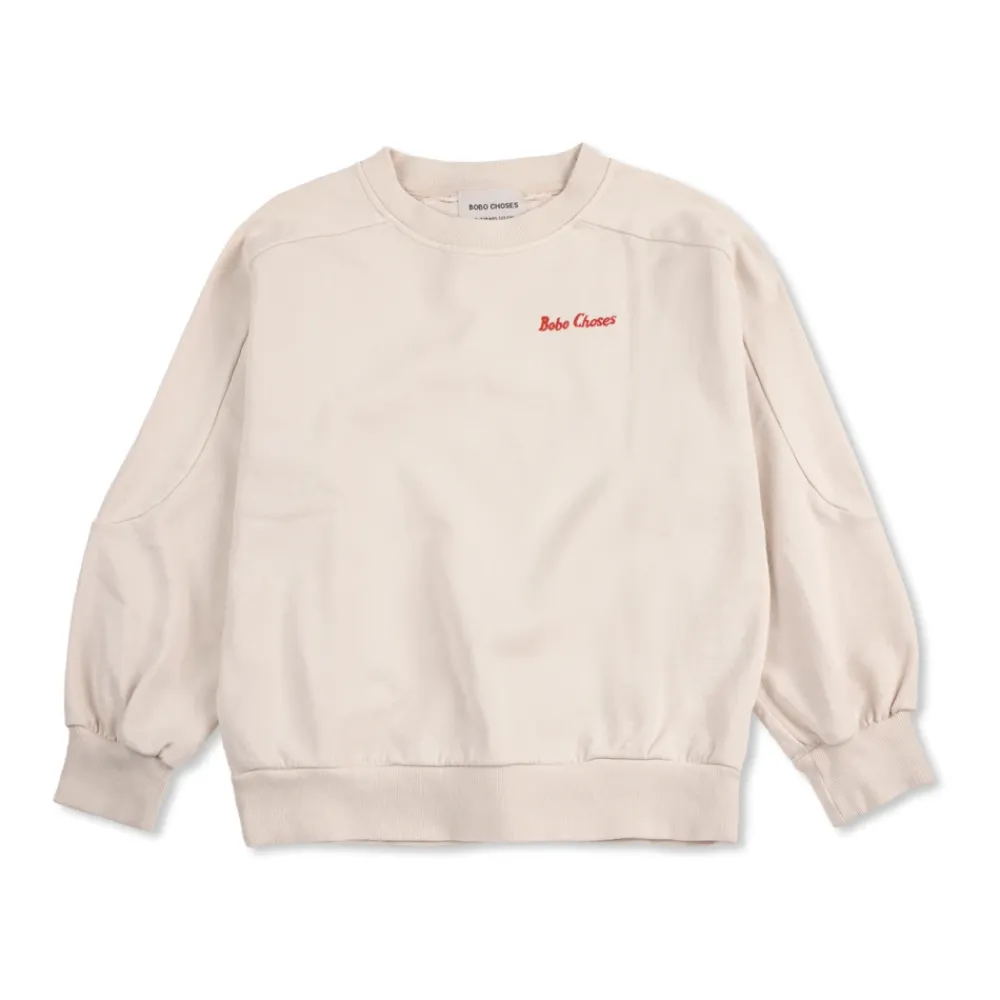 Sweatshirt mit gesticktem Logo>Bobo Choses Clearance