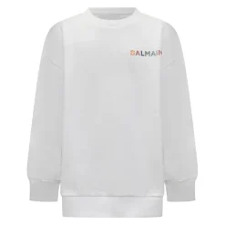 Sweatshirt mit Logo-Stickerei>Balmain Outlet