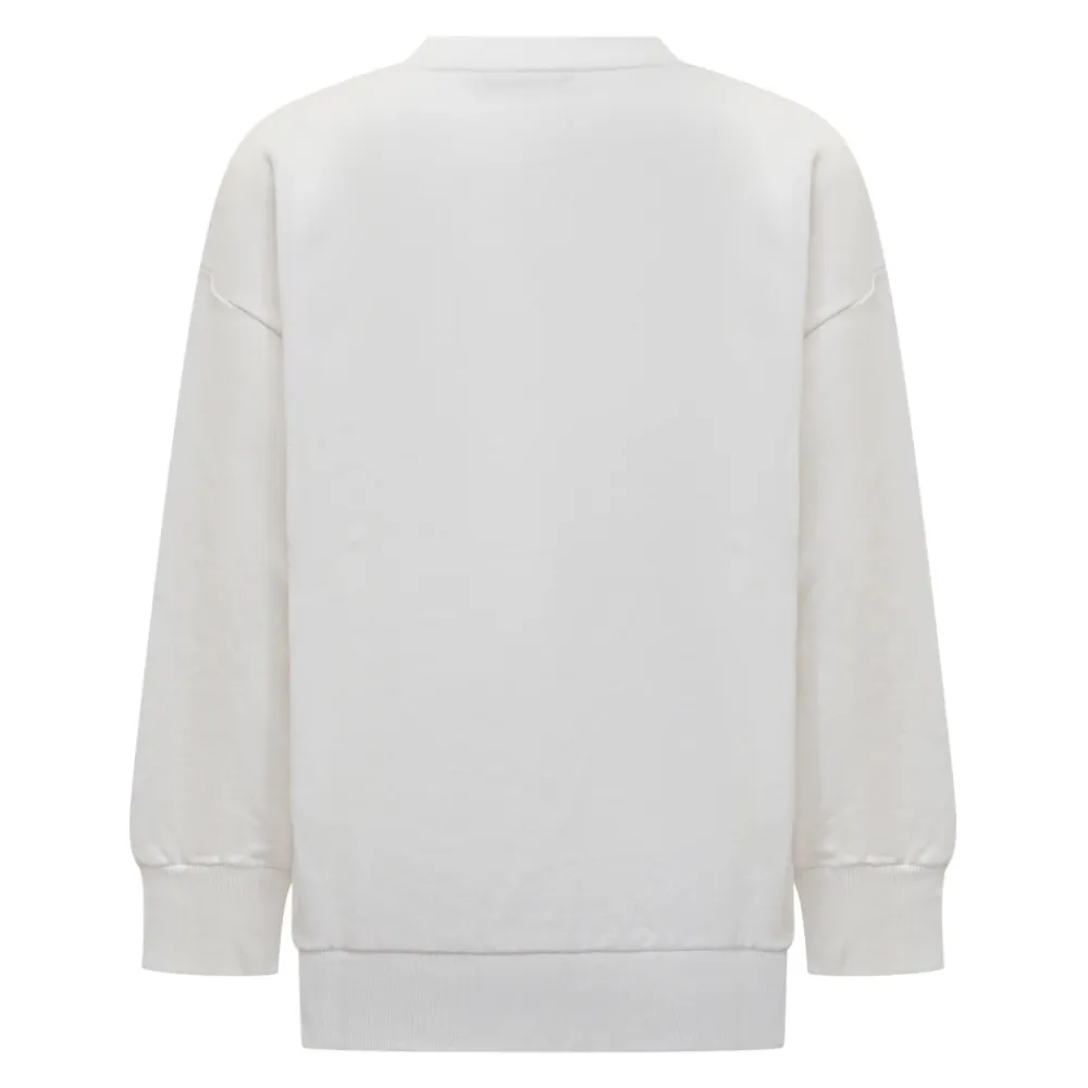 Sweatshirt mit Logo-Stickerei>Balmain Outlet