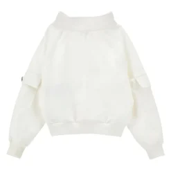 Sweatshirt mit Reißverschluss und Tasche>Monnalisa