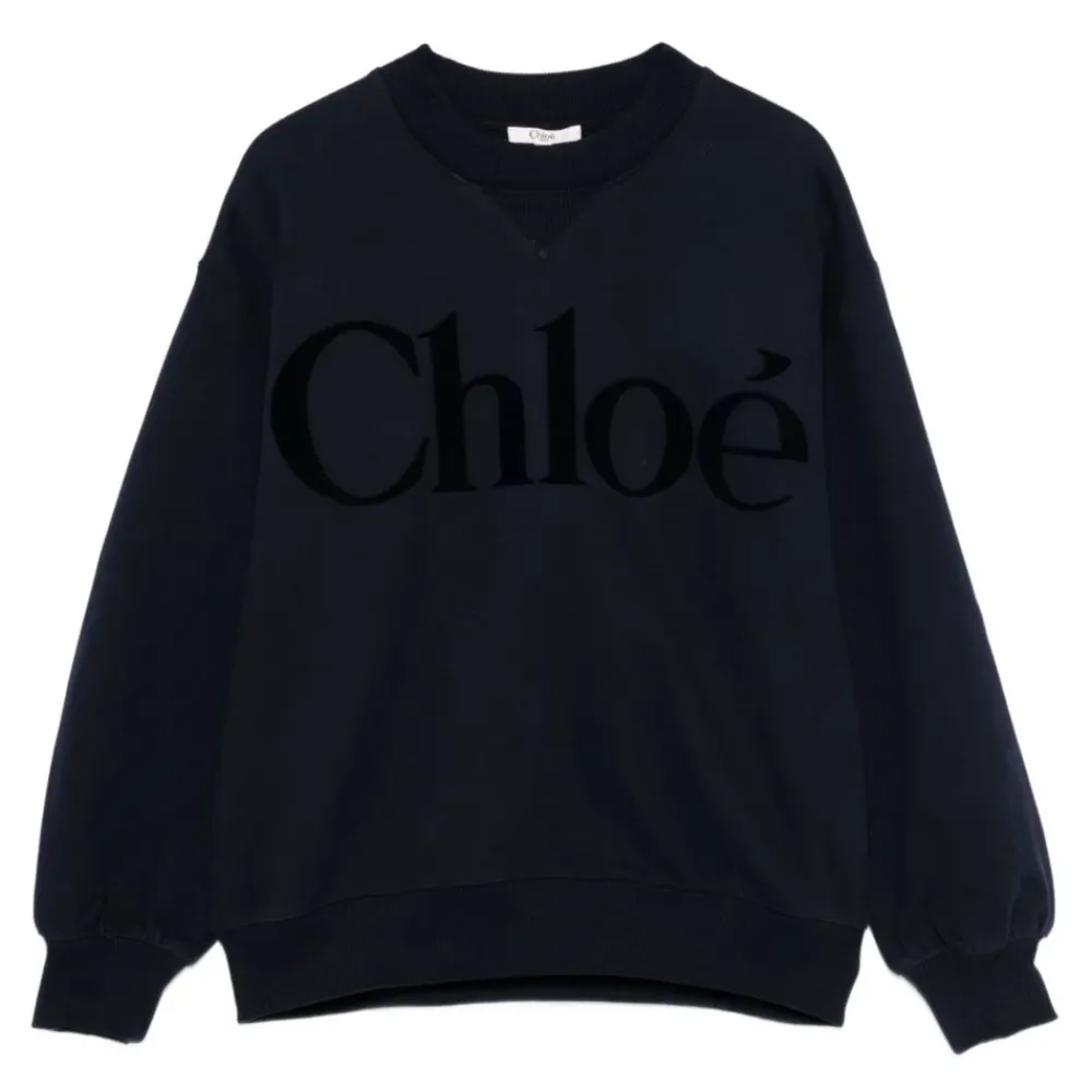 Sweatshirt mit Rundhalsausschnitt und Logo>Chloé Best