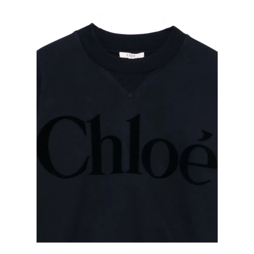 Sweatshirt mit Rundhalsausschnitt und Logo>Chloé Best