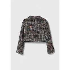 Synthetischer Tweed Blazer><noscript><img width=