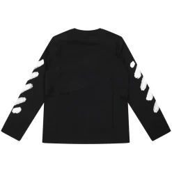 T Shirt ML Arrow Back Banda Manica>Off White Outlet