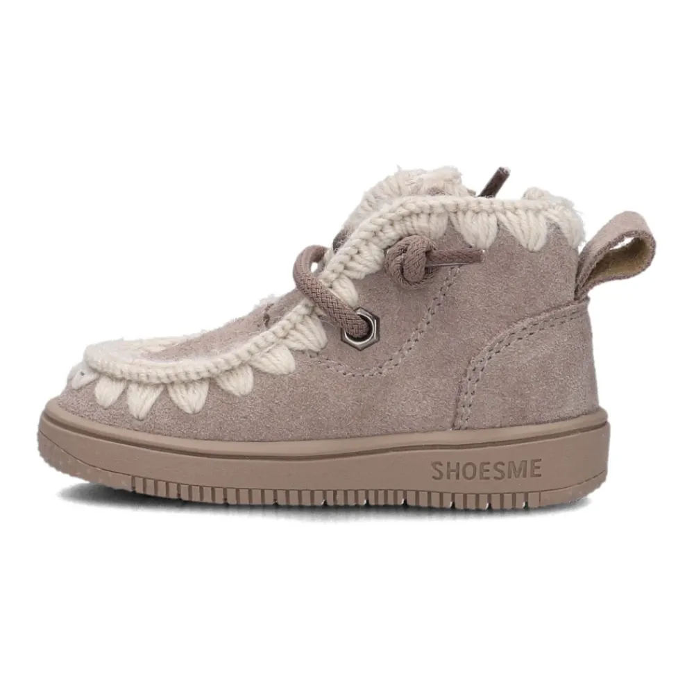 Taupe Sneakers für kleine Abenteurer>Shoesme Online
