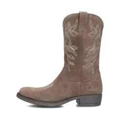 Taupe Wildleder Cowboystiefel für Mädchen>Giga Online