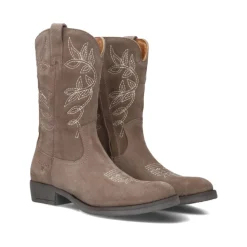 Taupe Wildleder Cowboystiefel für Mädchen>Giga Online