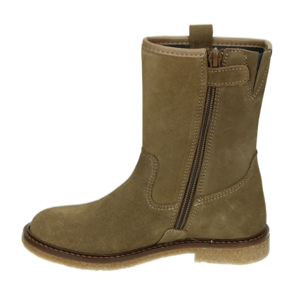 Taupe Wildleder Mädchen Kurzstiefel>Develab Sale