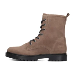 Taupe Wildleder Mädchen Schnürstiefel>Giga New