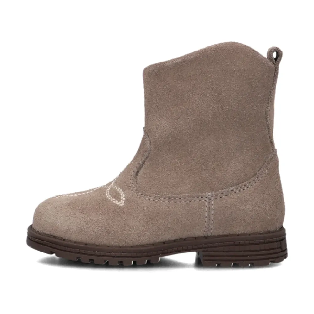 Taupe Wildleder Stiefeletten für Mädchen>Ton & Ton Clearance