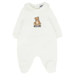 Teddy Bear Print Ivory Rompers>Moschino Best