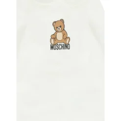 Teddy Bear Print Ivory Rompers><noscript><img width=