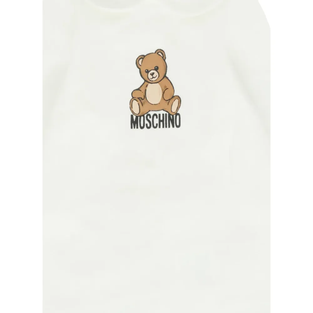 Teddy Bear Print Ivory Rompers>Moschino Best