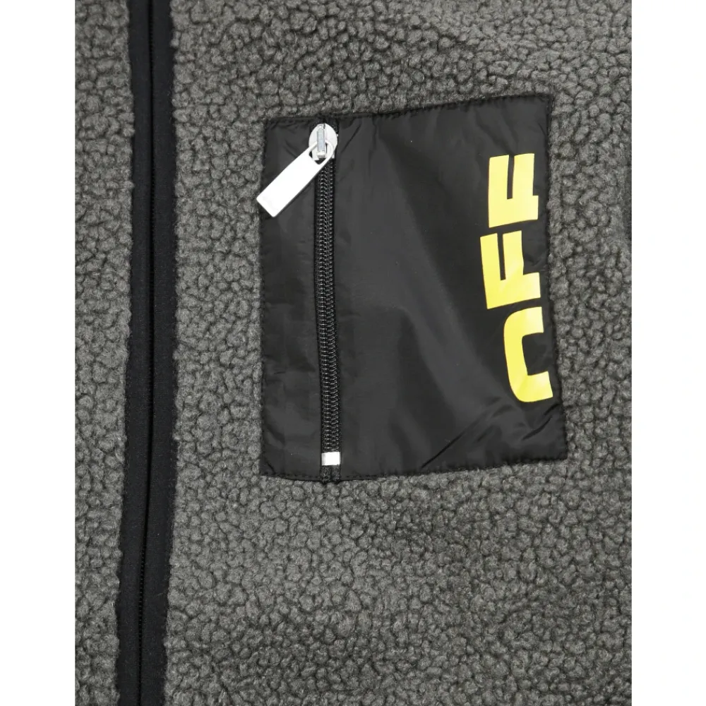 Teddy Logo Jacke>Off White