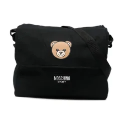 Teddybär-bedruckte Schultertasche>Moschino