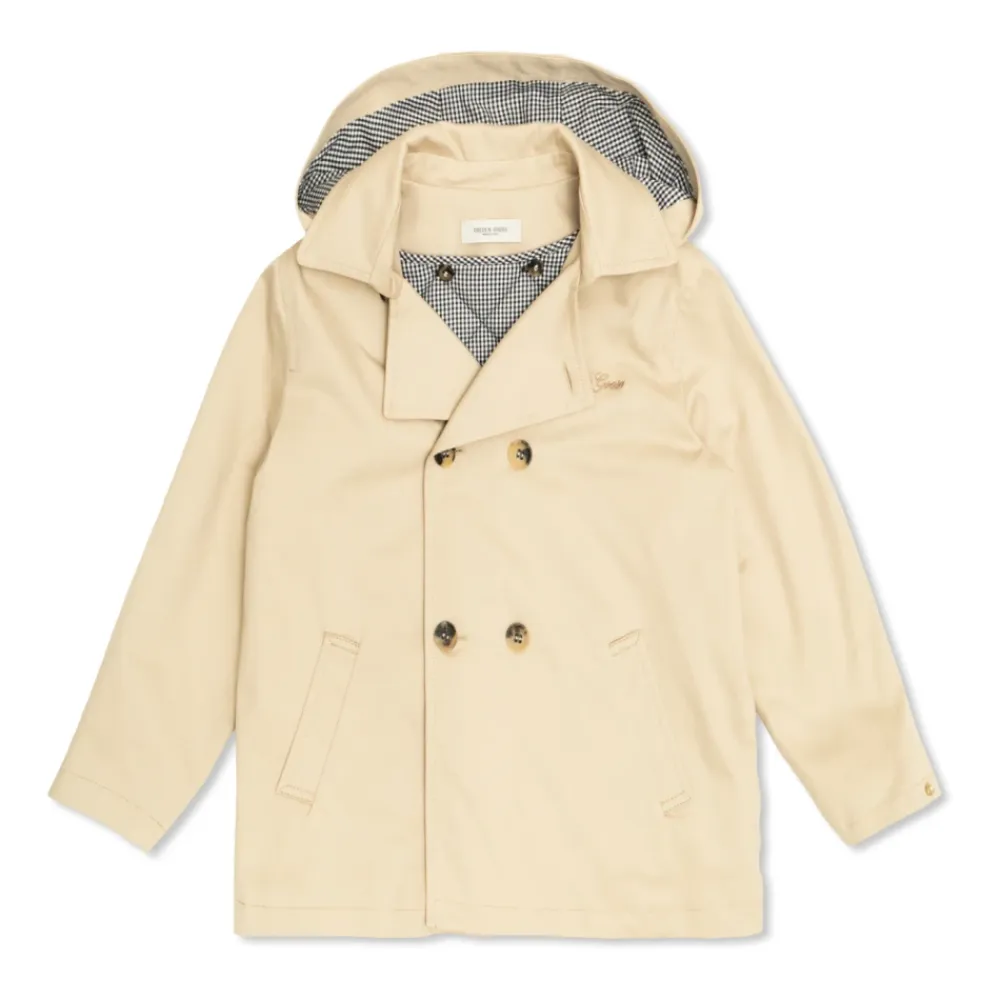 Trenchcoat mit Logo>Golden Goose Outlet