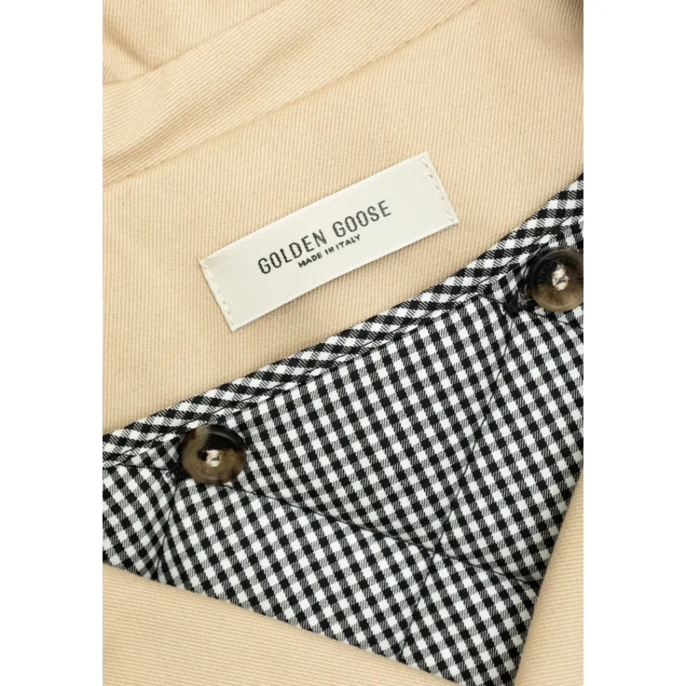 Trenchcoat mit Logo>Golden Goose Outlet