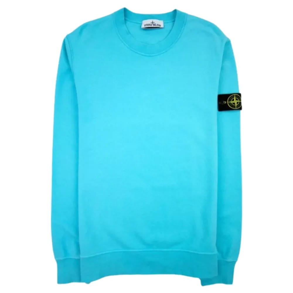 Türkis Junior Sweatshirt mit Logo-Patch>Stone Island Outlet