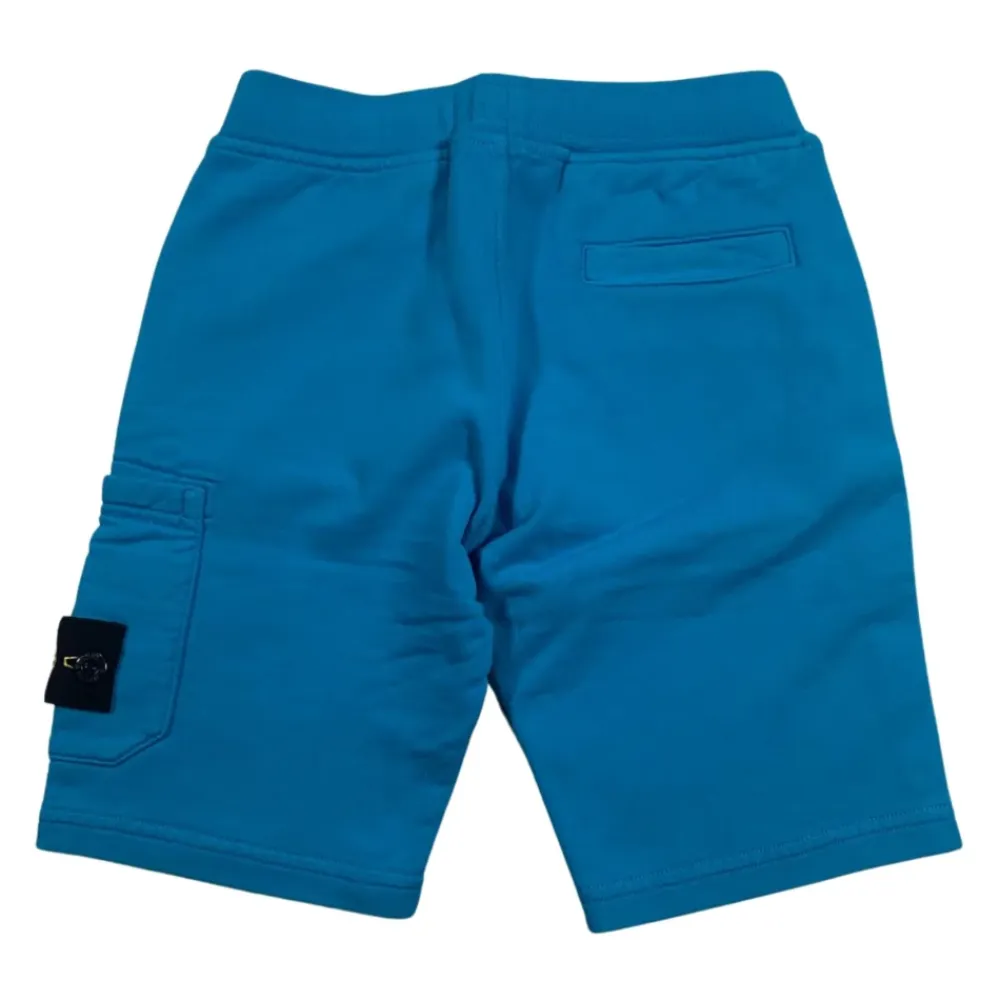 Türkise Bermuda-Shorts mit Logo-Applikation>Stone Island Discount