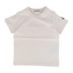 T-Shirt mit Bären-Print und Logo-Patch>Moncler Clearance