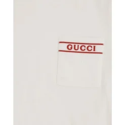 T-Shirt mit Rundhalsausschnitt und Logo>Gucci Discount