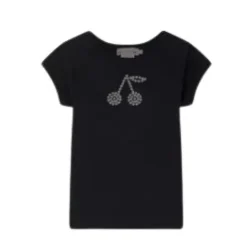 T-Shirt mit Rundhalsausschnitt>Bonpoint Outlet