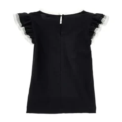 T-Shirt mit Spitzensaum>Philosophy di Lorenzo Serafini Best