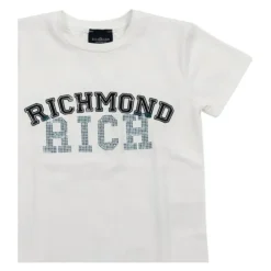 T-Shirt mit Strass-Logo><noscript><img width=