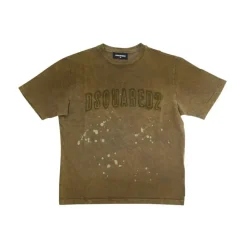 T-Shirt mit Used-Effekt-Logo>Dsquared2