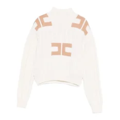 Turtleneck Cable Knit Sweater>Elisabetta Franchi New