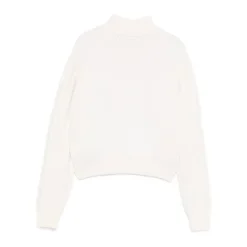 Turtleneck Cable Knit Sweater>Elisabetta Franchi New