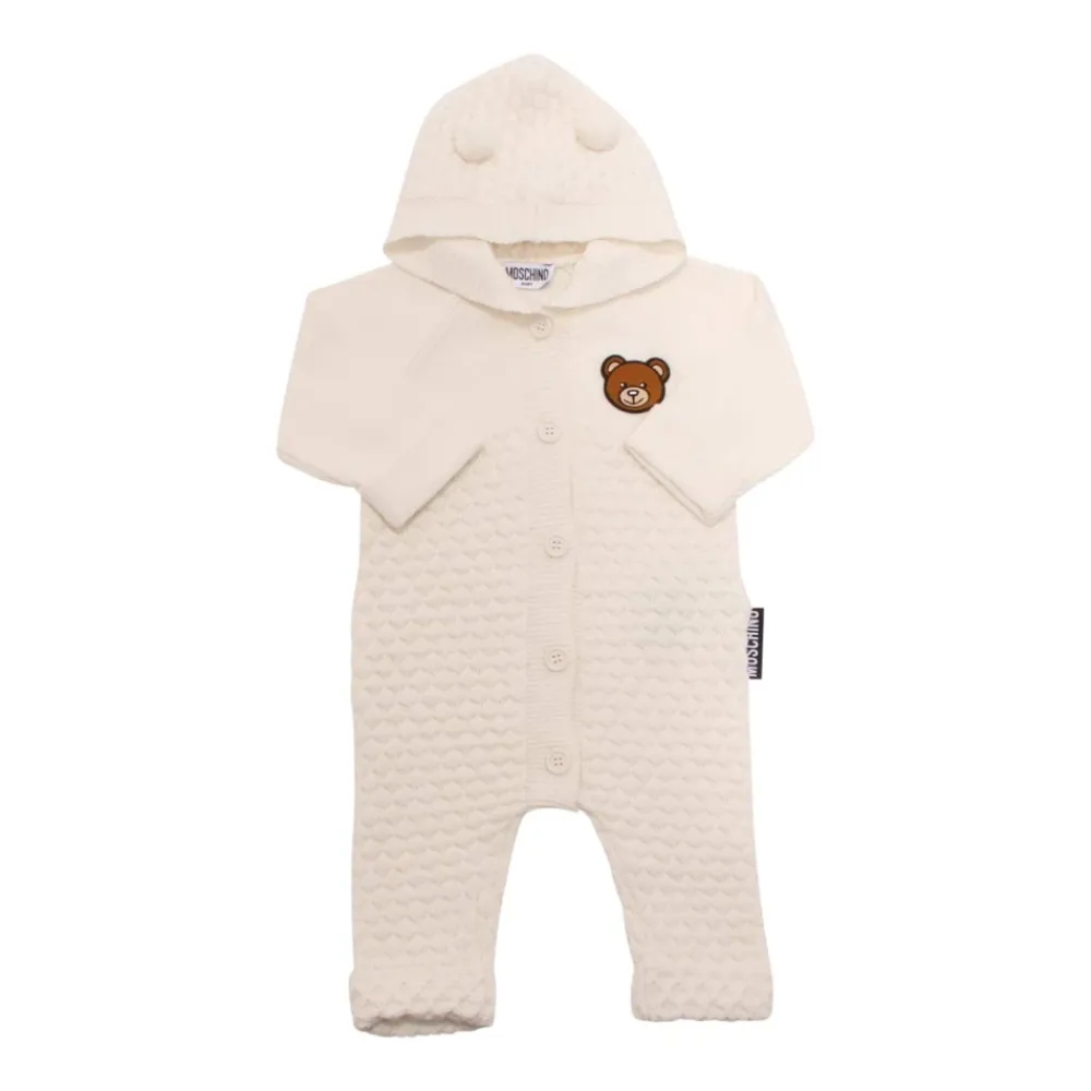 Tutina Baumwoll- und Woll-Strampler>Moschino