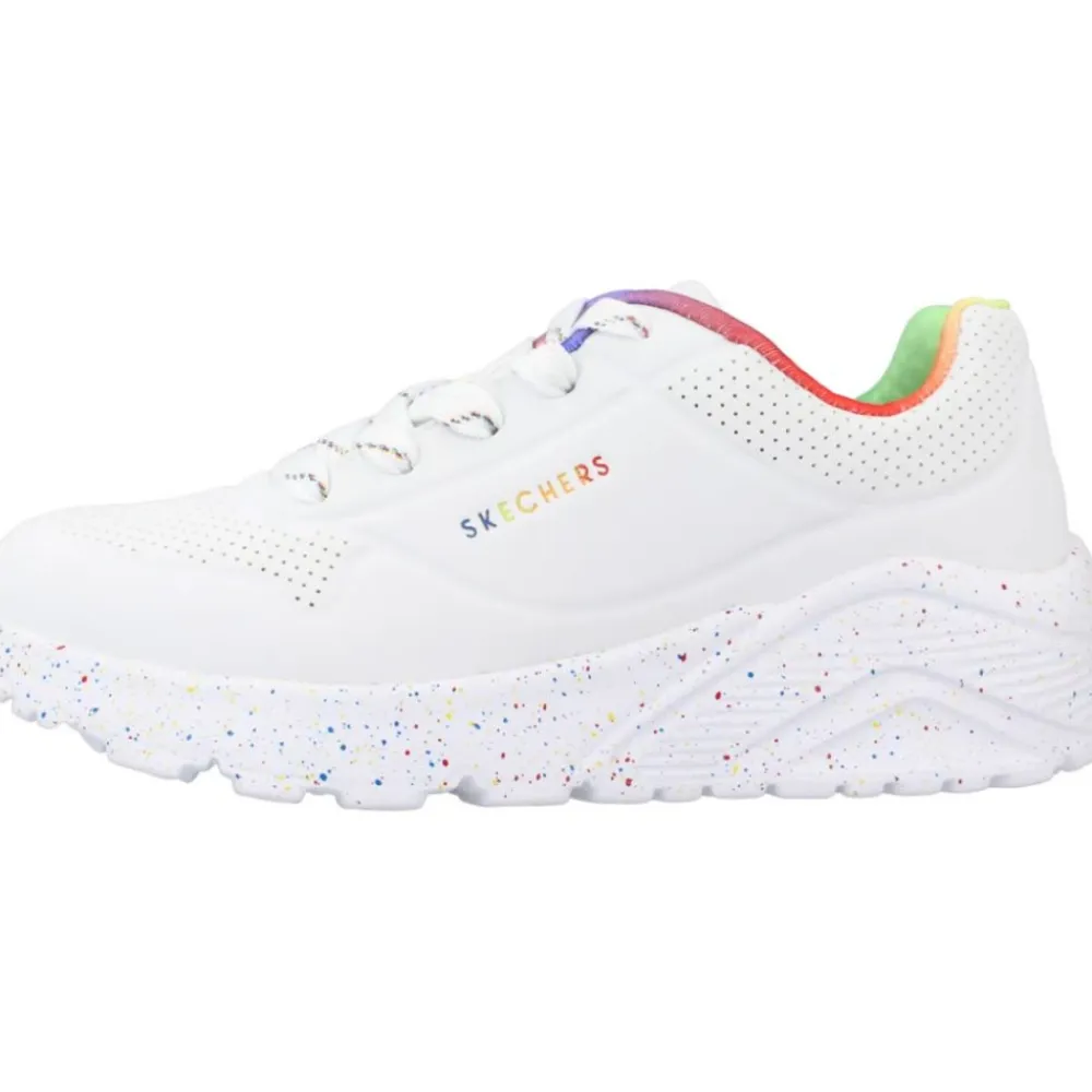 Uno Lite Rainbow Speckle Sneakers>Skechers Clearance