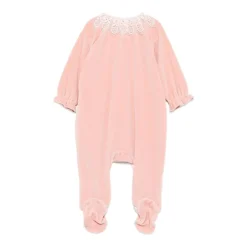 Velours-Pyjama mit Spitzenkragen>Tartine et Chocolat New