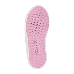 Weiß Rosa Mädchen Kinder Sneakers><noscript><img width=