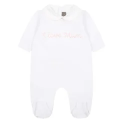 e Baumwollkleid mit Stickerei>Little Bear Outlet