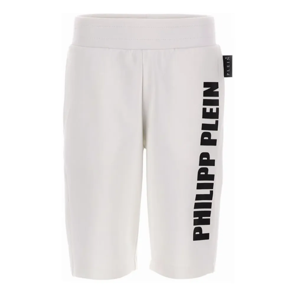 e Baumwollshorts mit Bedrucktem Logo>Philipp Plein Discount