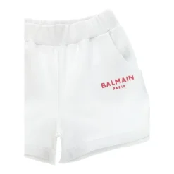 e Baumwollshorts mit geprägtem Logo><noscript><img width=