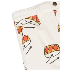 Weiße Bermuda-Shorts mit Grafischem Druck><noscript><img width=