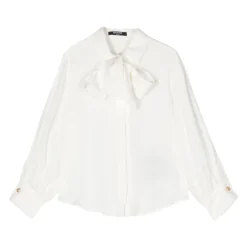 e Chiffonbluse mit Schleife>Balmain Outlet