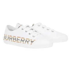 e flache Schuhe mit ikonischem Streifenmuster und Logo-Print>Burberry Best